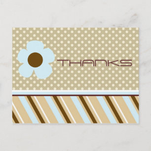Moderne Danksagungen Postkarte