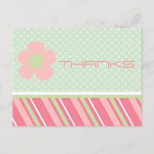 Moderne Danksagungen Postkarte