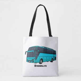 Moderne Darstellung des Cartoon von Personenbussen