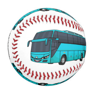 Moderne Darstellung des Cartoon von Personenbussen Baseball