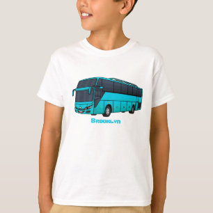 Moderne Darstellung des Cartoon von Personenbussen T-Shirt