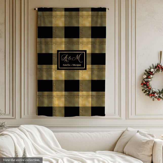 Moderne Decke Schwarz Gold Abschiedsgeschenk (Modern Blanket Black Gold Graduation Keepsake)