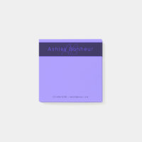 Moderne Deep Purple Farben | Cooler Name & Monogra