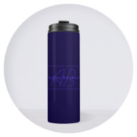Moderne Deep Purple Farben | Cooler Name & Monogra