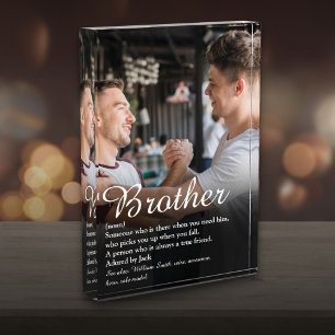 Moderne Definition des besten Bruders aller Zeiten Fotoblock
