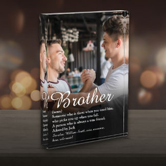 Moderne Definition des besten Bruders aller Zeiten Fotoblock