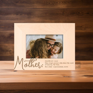 Moderne Definition von Mutter Foto Geätzte Rahmen