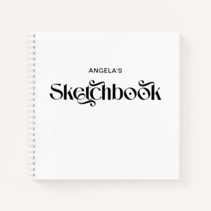 Moderne Dekoration Elegante Typografie Sketch Notizbuch