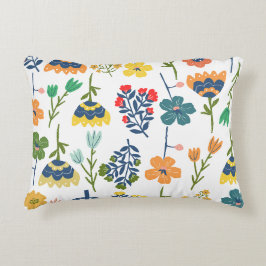 Moderne dekorative Blumengestaltung Watercolor Chi Dekokissen