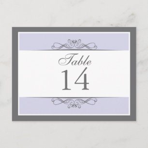 Moderne dekorative Tischnummer Card