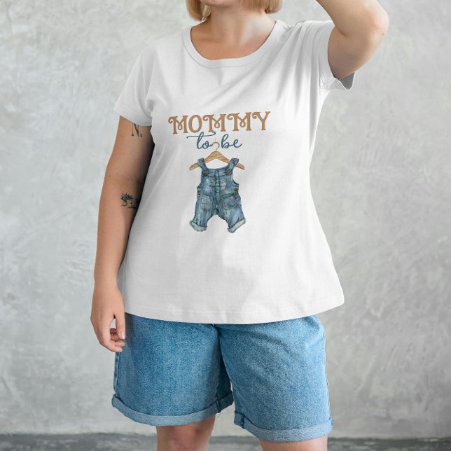 Moderne Denim Boy Blue Jean Baby Dusche T-Shirt (Von Creator hochgeladen)
