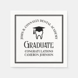 Moderne Dental School Graduation Party Personalisi Serviette