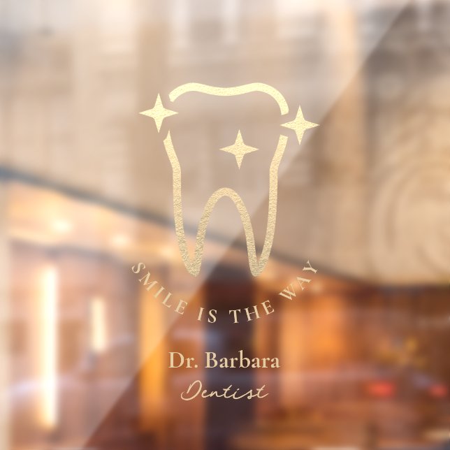 Moderne Dentist Gold Tooth Sticky Aufkleber Aufkle (Blatt 2)