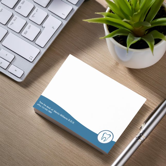 Moderne Dentist Office-Sticky-Notebooks Post-it Klebezettel (Von Creator hochgeladen)