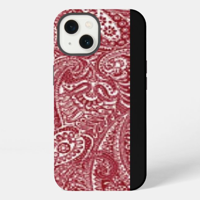 Moderne Design rote Mini-iPad-Hülle iPhone Hülle (Rückseite)