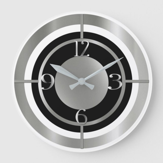 Moderne Design-Wall-Uhr Große Wanduhr (Vorderseite)