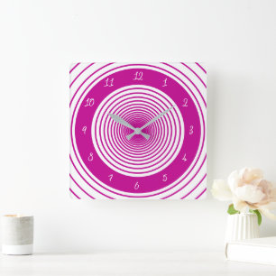 Moderne Designuhr für kundenspezifische Farben und Quadratische Wanduhr