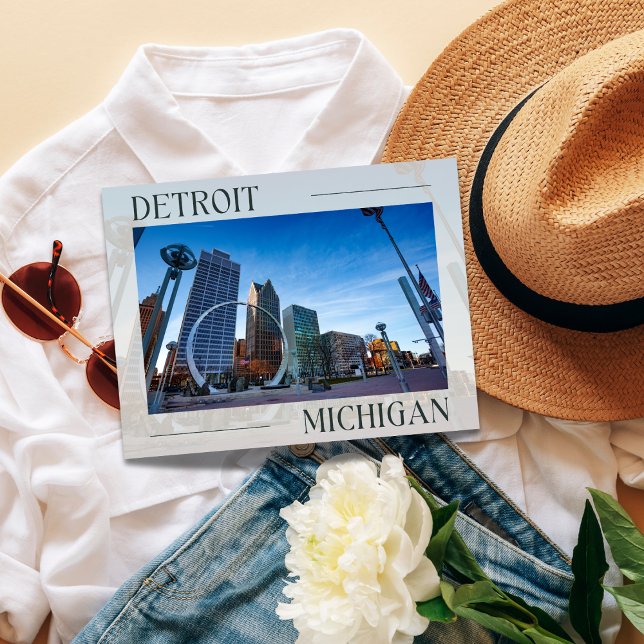 Moderne Detroit Sehenswürdigkeit Postkarte (Birthday Depot
Modern Detroit Landmark Postcard)