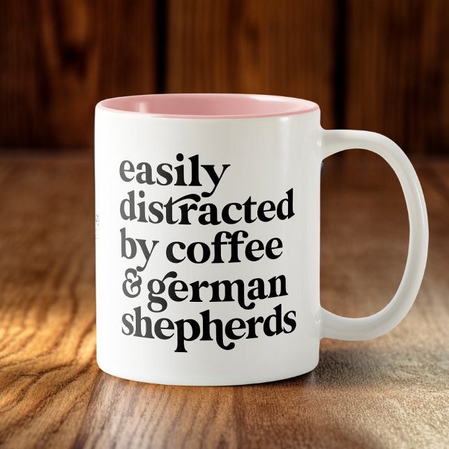 Moderne Deutsche Hirte Custom Zweifarbige Tasse (Von Creator hochgeladen)