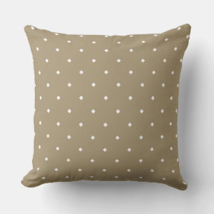Moderne Diamant-Geometrie auf Beige Kissen