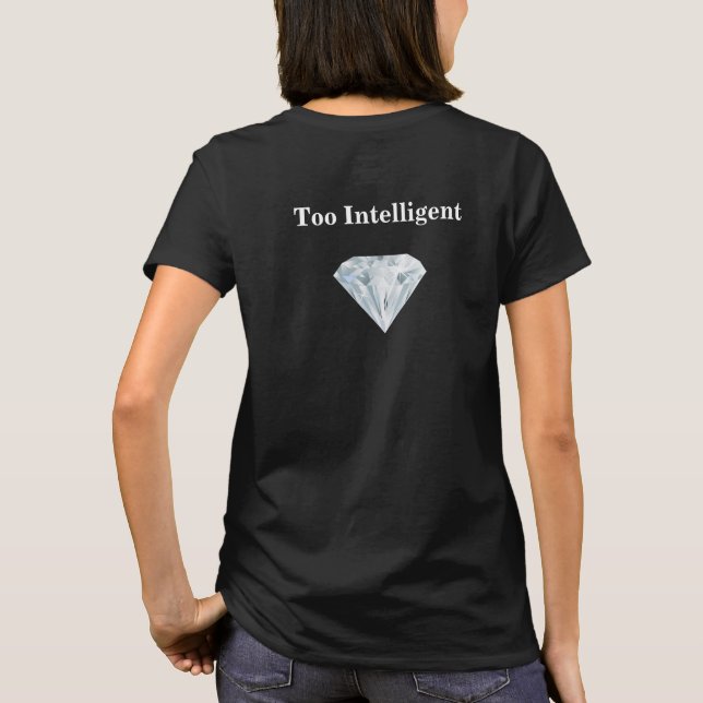 Moderne Diamant gezielt für den Einzelnen T-Shirt (Rückseite)