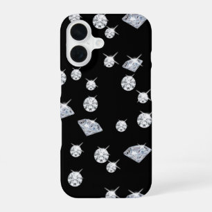 Moderne Diamant-Muster iPhone 16 Hülle