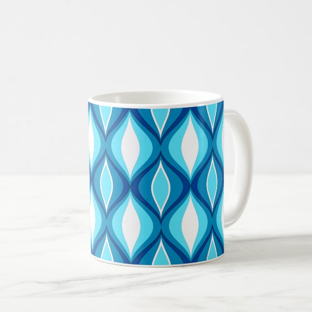 Moderne Diamanten aus dem Mittelalter, Denim-Blues Tasse (VorderseiteRechts)