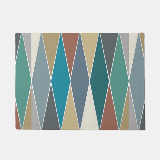 Moderne Diamanten aus dem Mittelalter (groß) Fußmatte (Vorderseite)