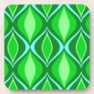 Moderne Diamanten aus dem Mittelalter, grün grün Untersetzer