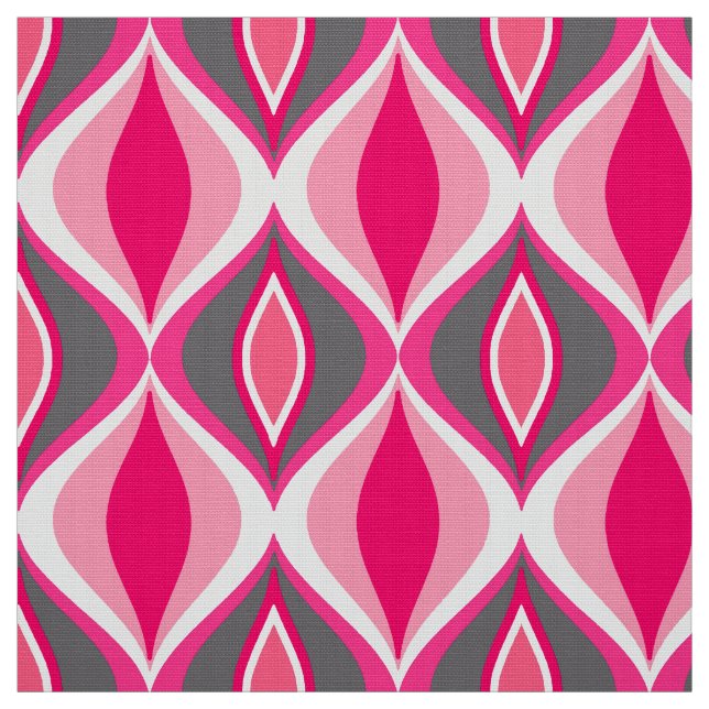 Moderne Diamanten aus dem Mittelalter, rosa, Fuchs Stoff (Muster)