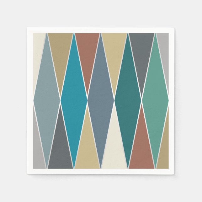 Moderne Diamanten aus dem Mittelalter Serviette (Vorderseite)