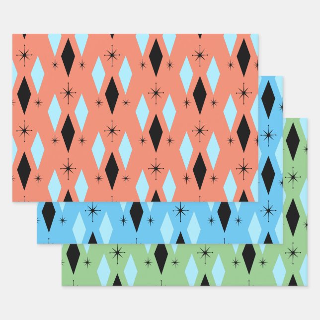 Moderne Diamanten aus dem Mittelalter - Sternexplo Geschenkpapier Set (Set)