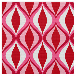 Moderne Diamanten des Mittelalters, rot, rosa und  Stoff
