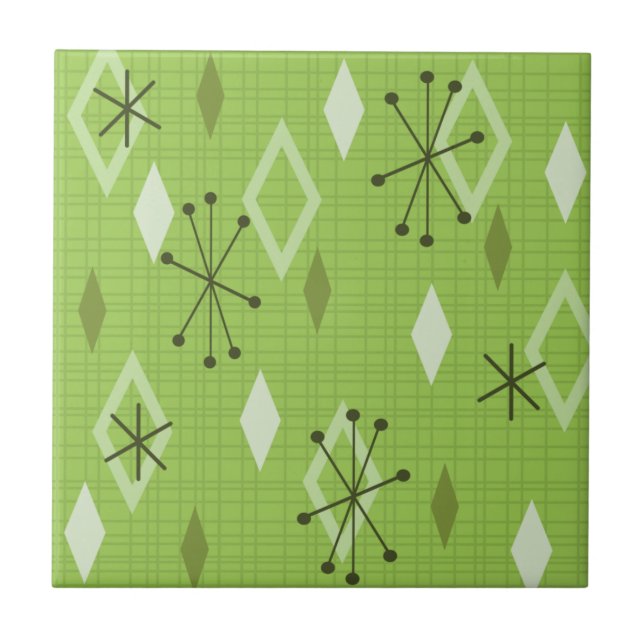 Moderne Diamanten im Mittelalter Fliese (Vorderseite)