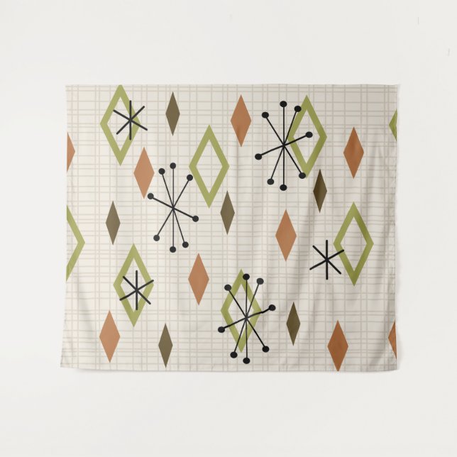 Moderne Diamanten - Naturerdnoten des Mittelalters Wandteppich (Vorderseite (Horizontal))