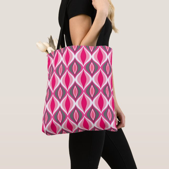 Moderne Diamanten, rosa, Fuchsia & Gray aus dem Mi (Von Nahem)