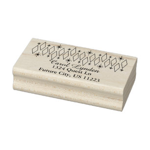 Moderne Diamanten-Sternexplosionen des Mittelalter Gummistempel