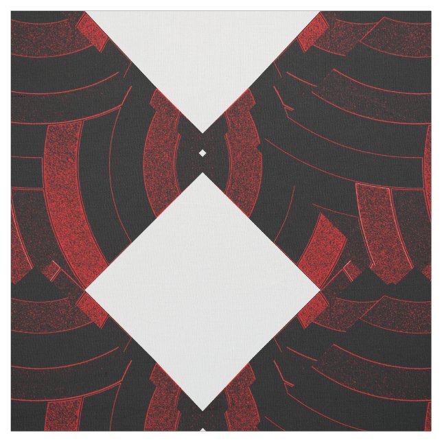 Moderne Diamantenschmiede in Schwarz/Rot Stoff (Muster)