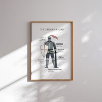 Moderne die Rüstung Gottes-Poster