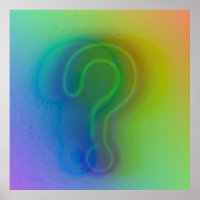 Moderne digitale Kunst | Rainbow Shadow Question W