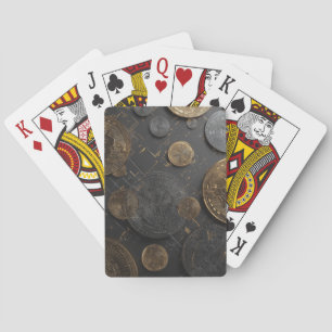Moderne digitale Münze Spielkarten