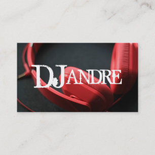 Moderne DJ Music Entertainment Business Card Visitenkarte