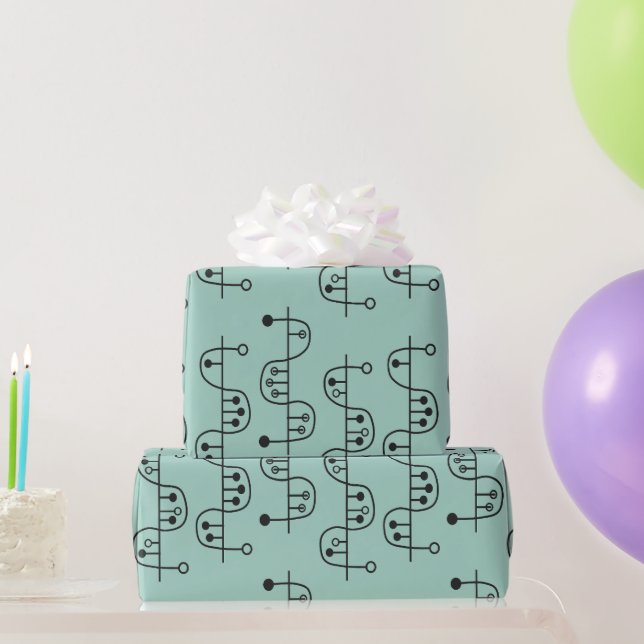 Moderne DNA Helix aus dem Mittelalter Geschenkpapier (Partygeschenke)