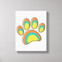 Moderne Dog Paw Print aus dem Mittelalter