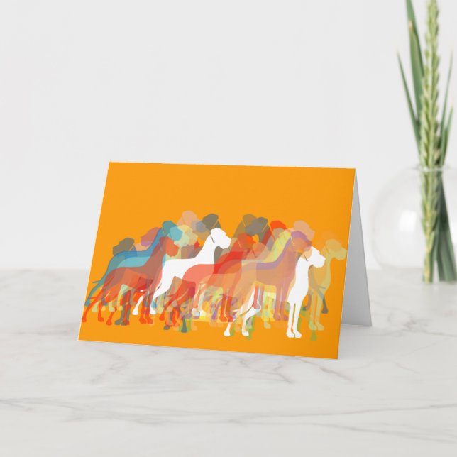 Moderne Dogge-Gruppe Karte (Vorderseite)