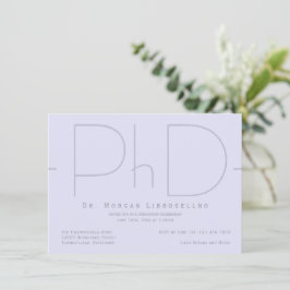 Moderne Doktorandeneinladung von Abschluss Einladung