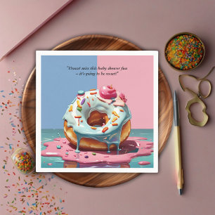 Moderne Donut Sprinkles Gender Neutral Baby Dusche Serviette