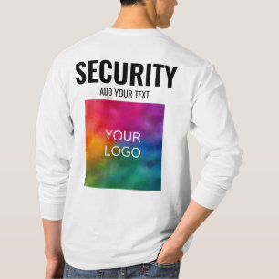 Moderne doppelseitige Vorlage für Herren-Sicherhei T-Shirt