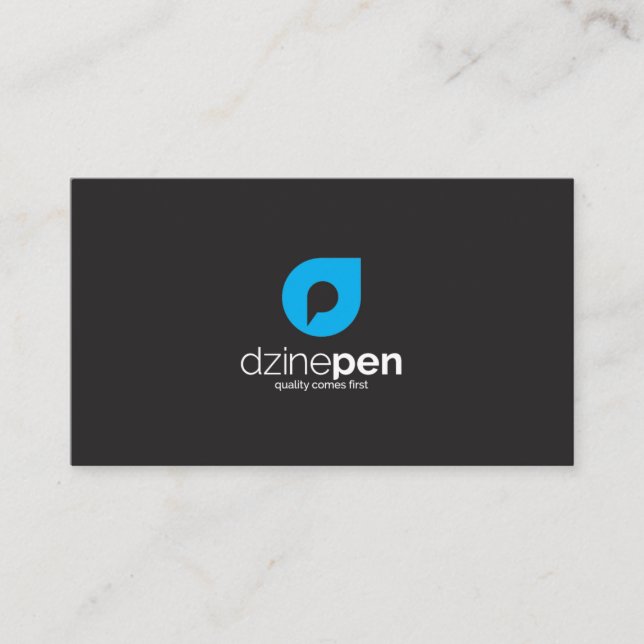 moderne doppelte mit Seiten versehene Visitenkarte (Vorderseite)