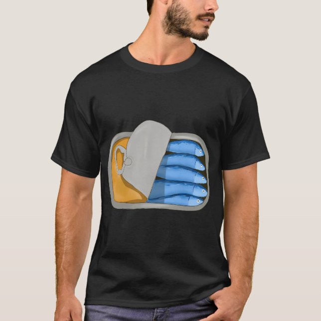 moderne Dose Sardinen T-Shirt (Vorderseite)